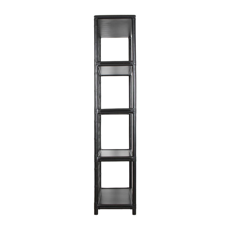 Casablanca Solid Wood Bookcase, Black