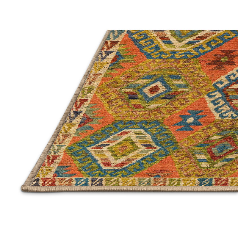 Ameka Ikat Indoor Rug, Rectangle 5' x 8'