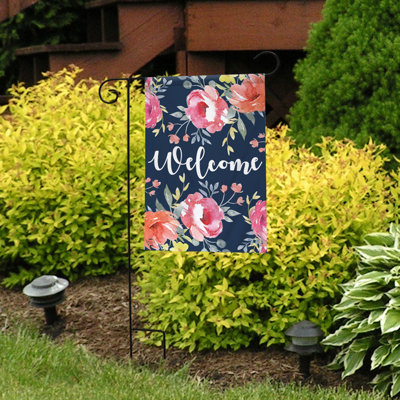 Drapeau de jardin aquarelle floral