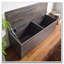 Banc de rangement Farmhouse en gris rustique