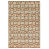 Jaipur Living Titale HAZ01 Handknot Medallion Orange/Blue Runner (3'X10')