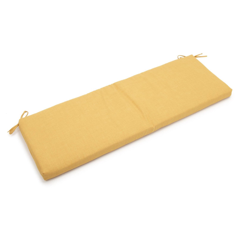 Coussin de siège d'extérieur, H 3 po x l 63 po x P 19 po, Citron