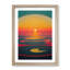 Peaceful Sunset Abstract - Framed Print-443385179-443385177