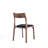 Moderno Modern Vegan Leather Upholstered Ash Wood Stackable Dining Side Chair in Black