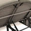 Lit de jour d'extérieur pour 2 personnes avec coussins et coussins, chaise longue inclinable de jardin en rotin avec dossiers réglables et plateaux à tasses pliables-1054459844-1025296045