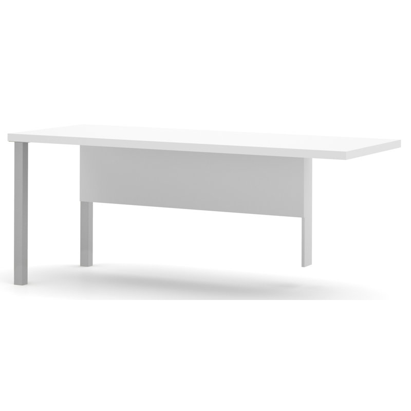 Retour de bureau gauche H 29,9 po x l 71,1 po Oriano, Blanc