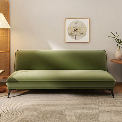 Loveseat Green Corduroy Sleeper sofa