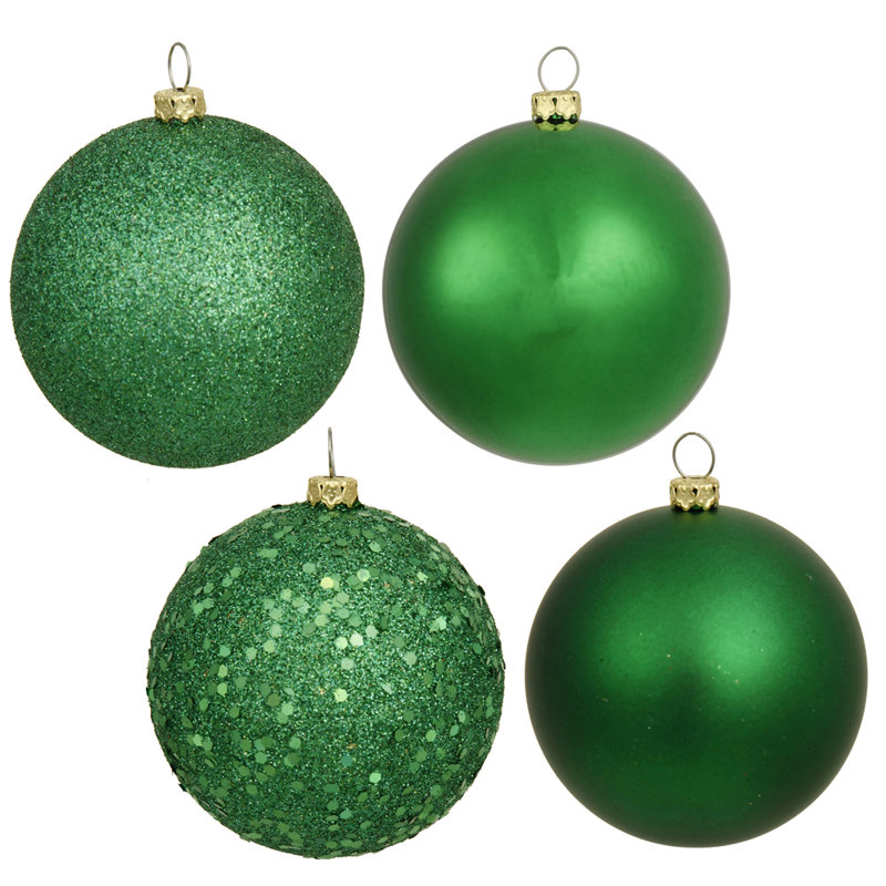 Ornement boule Vickerman, Vert, 6", 4