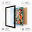 Patterned Pizza Slice Modern - Framed Print-799237535-799237504