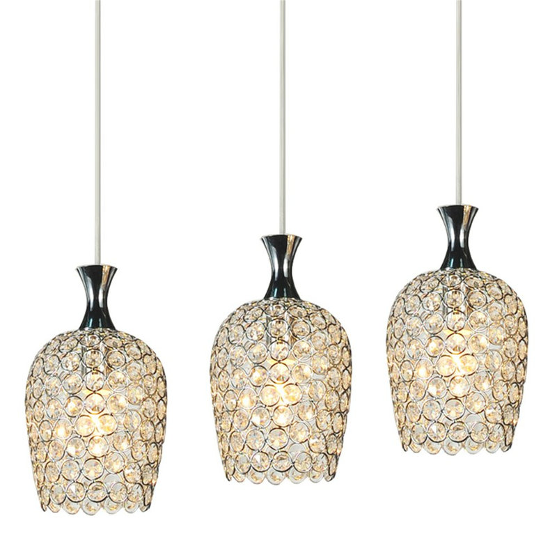 3 - Light Sliver Kitchen Island Pendant