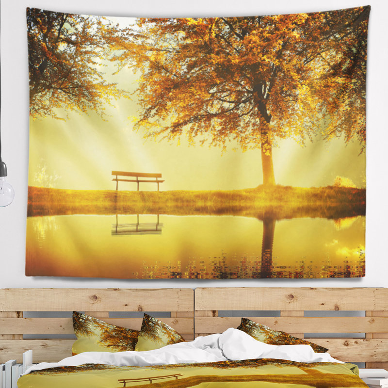Photographie de paysage golden planet tapisserie, H 68 po x l 80 po