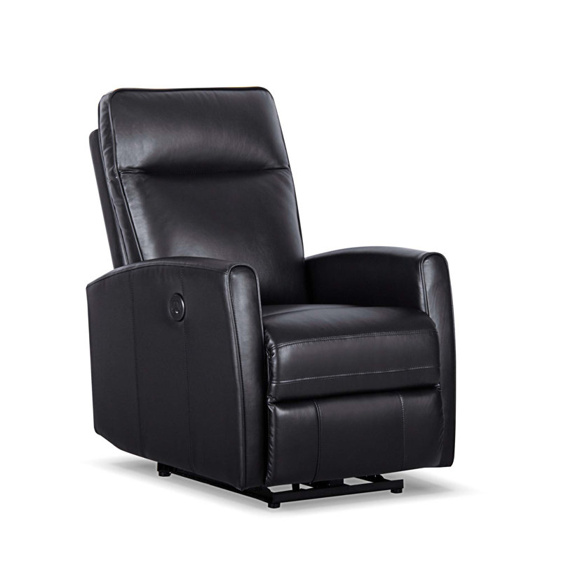 Fauteuil inclinable électrique Meissa, Cuir noir