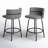 Laurenzio Swivel Upholstered Counter Stool with Metal Frame-89129275-89678224