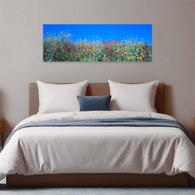 Poppy Field Tableland N Germany Abstract Contemporary Poppy Flower Landscape Wall Art
