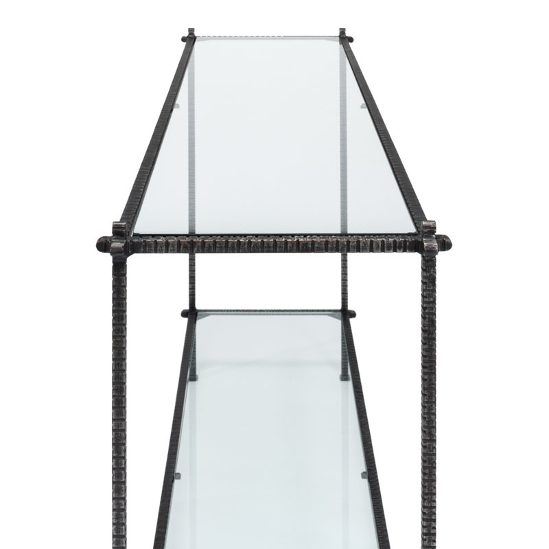 Hand Chased 60'' W Glass Console Table