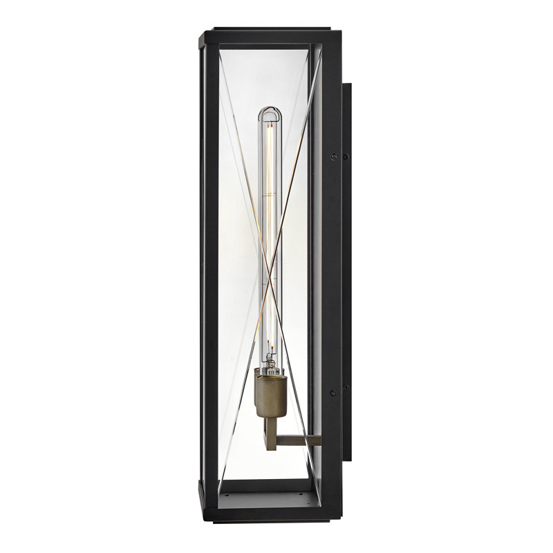 Monte Wall Mount Aluminum Outdoor Lantern - Adjustable Height