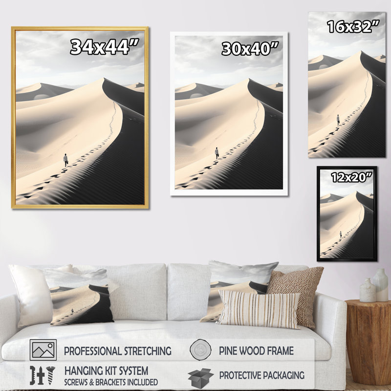 " Egypt Desert Mirage II ", 32" H x 24" W x 1" D, Wrapped Canvas
