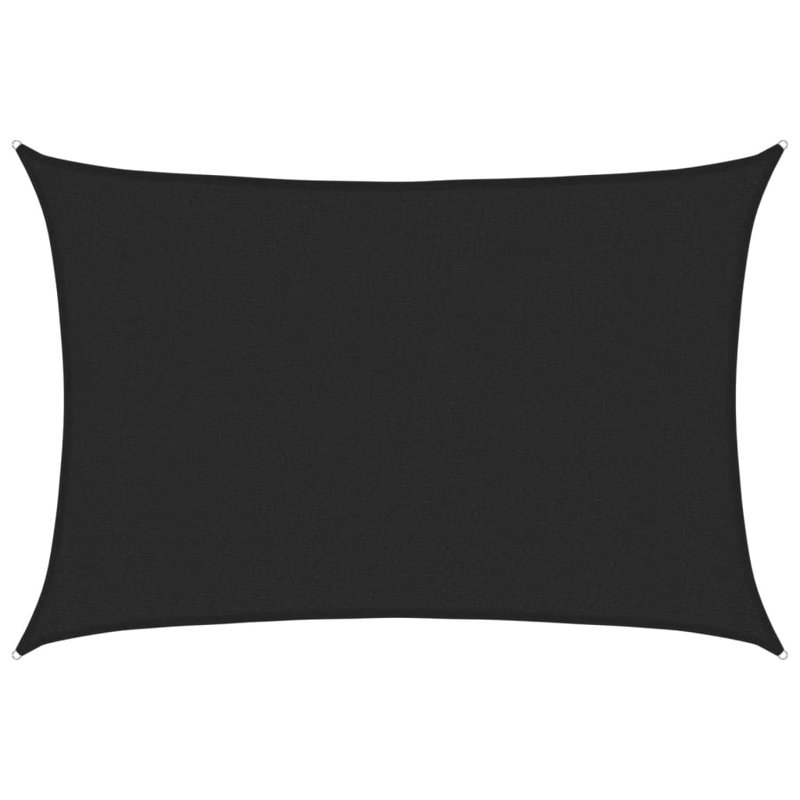 Dakota Fields 400cm W x 250cm D Plastic Cover Retractable Freestanding Awning, Black