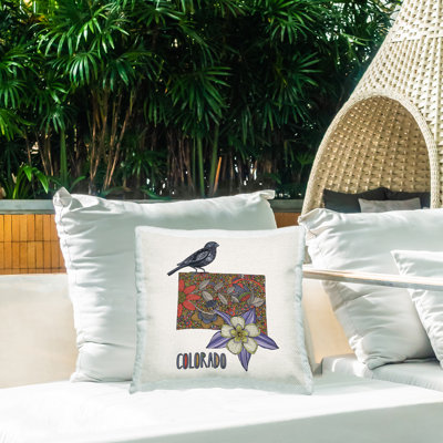Housse et insert de coussin décoratif carré en polyester pour l'intérieur et l'extérieur