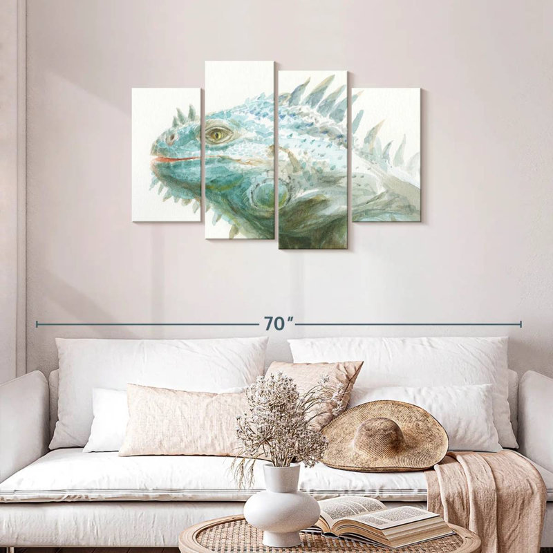 Brampt Tropical Iguana, 27" H x 43" W