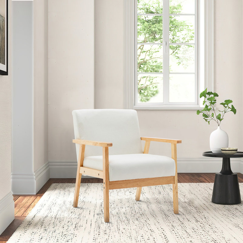 Fauteuil Hadnot, Mélange de lin beige
