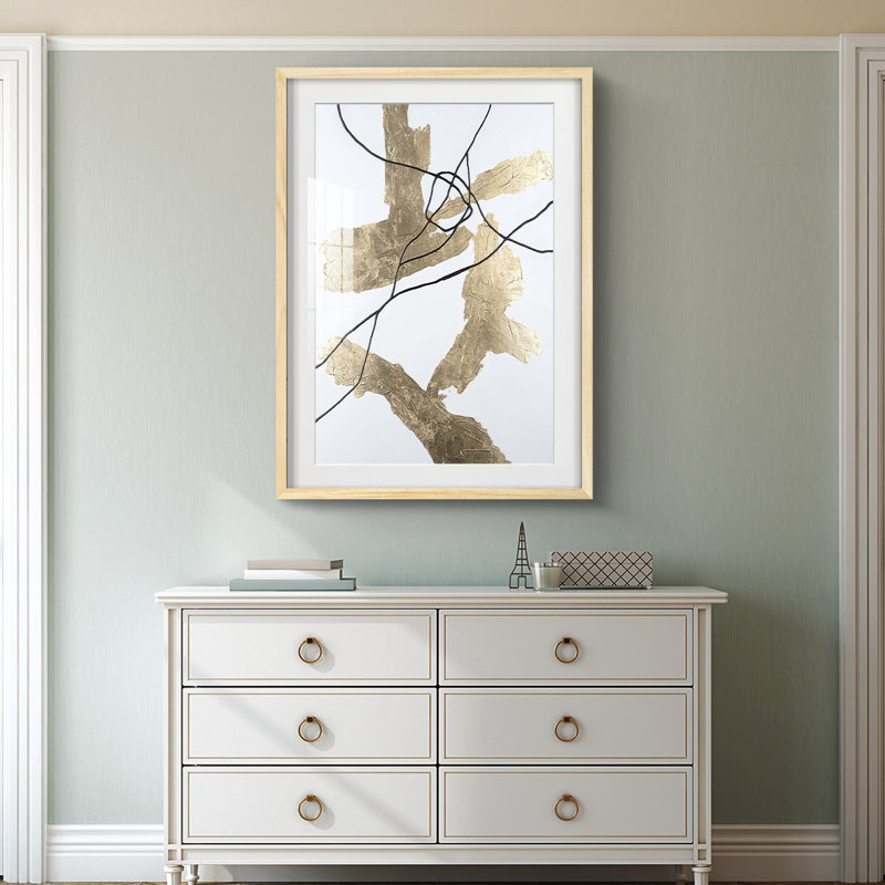 Gold Vein I -Framed Print, 28.5" H x 20.5" W