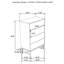 Commode de chambre à coucher à 4 tiroirs Sonora Blanc