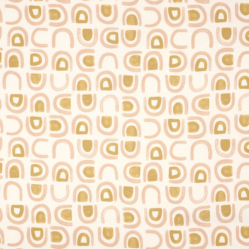 Tissu en lin Schumacher x Hadiya Williams, Sel / ocre