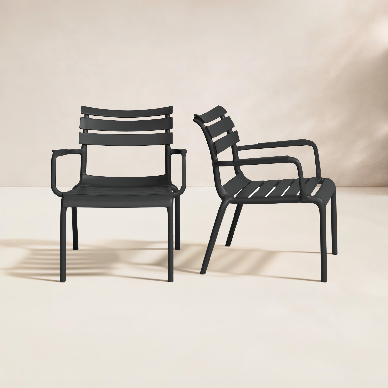 Paris Outdoor Club Chair, Black