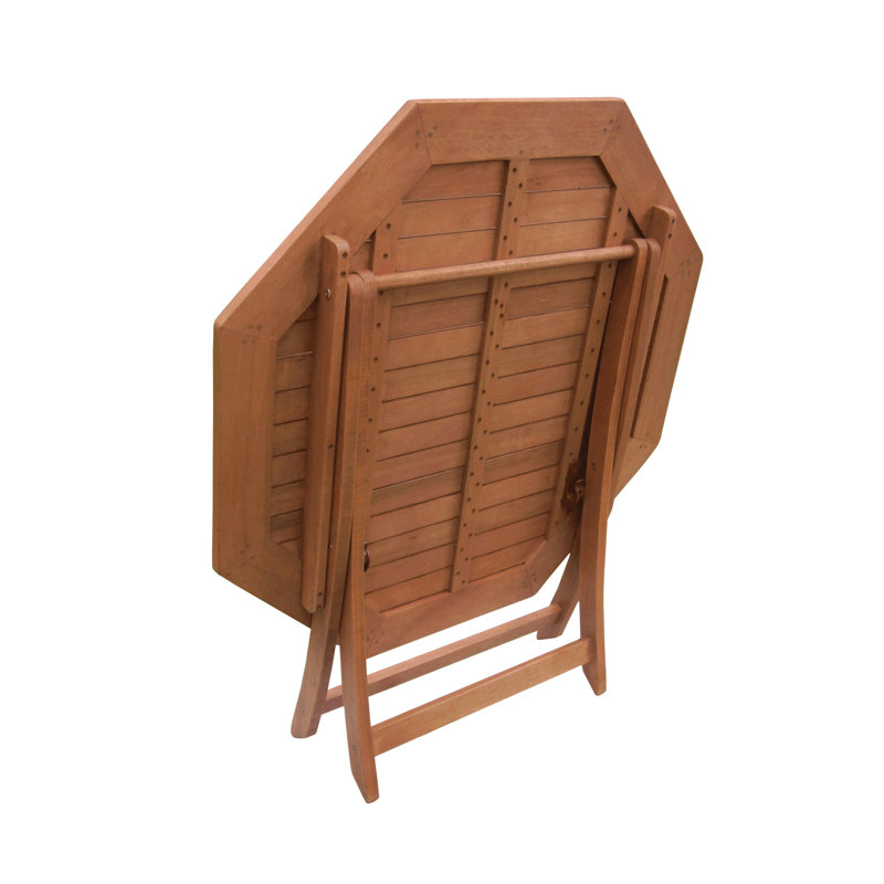 Aanuoluwa Eucalyptus Outdoor Bistro Table , 110cm cm W 110cm cm D