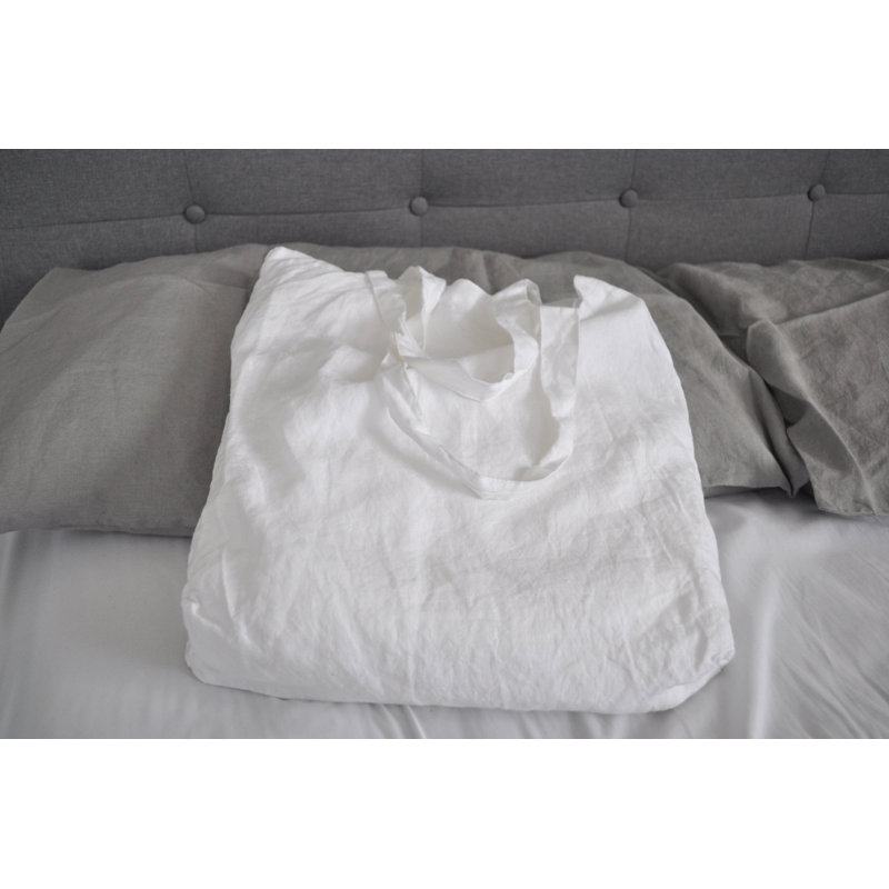 Ensemble de housse de couette 3 pièces , Housse de couette pour très grand lit, Blanc neige