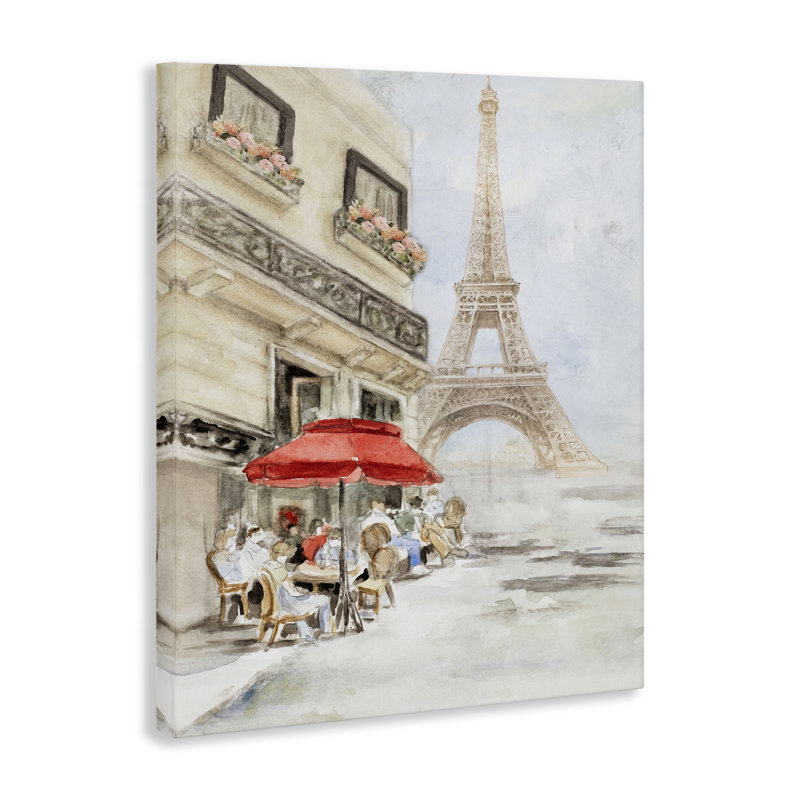 Art mural sur toile, "Sunday lunch tour Eiffel" par Lanie Loreth bp-986_CN, H 40 po x l 30 po