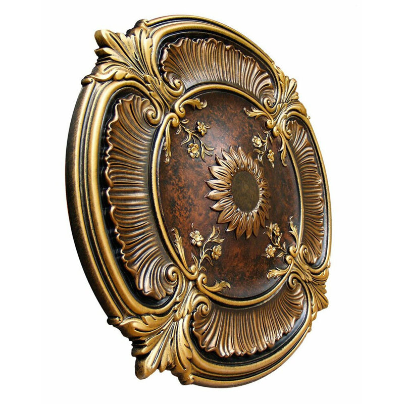 Spring Dreams 30" D Polyurethane Hand Painted Ceiling Medallion