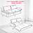 73.2"Queen Pull Out Sofa Bed,3-in-1 Convertible Sleeper Sofa-174841387-174841388