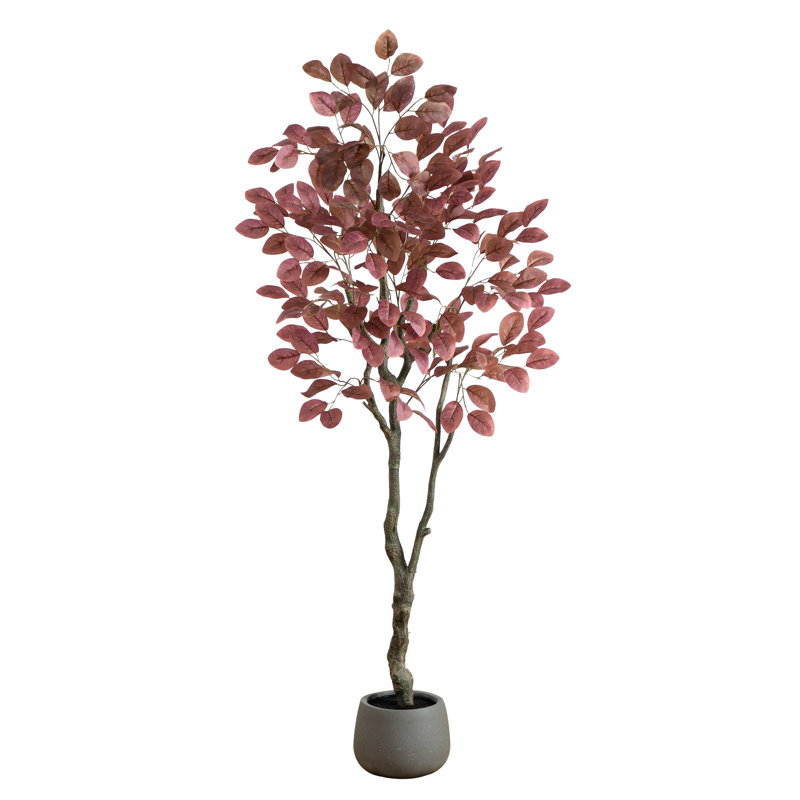 6 pi Arbre d'automne artificiel cornouiller en pot décoratif