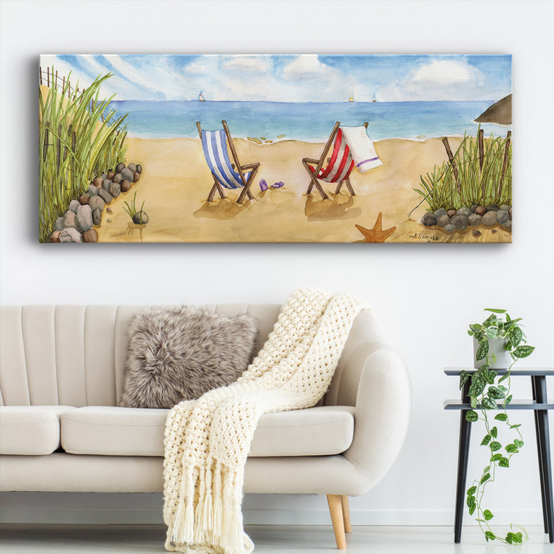 Plage pour deux, H 24 po x l 60 po x P 1,5 po