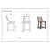 Upholstered Counter Stool with Solid Wood Frame