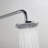 Wall Mounted Rain Shower Head Set With 16'' Extension Arm And Hand Shower