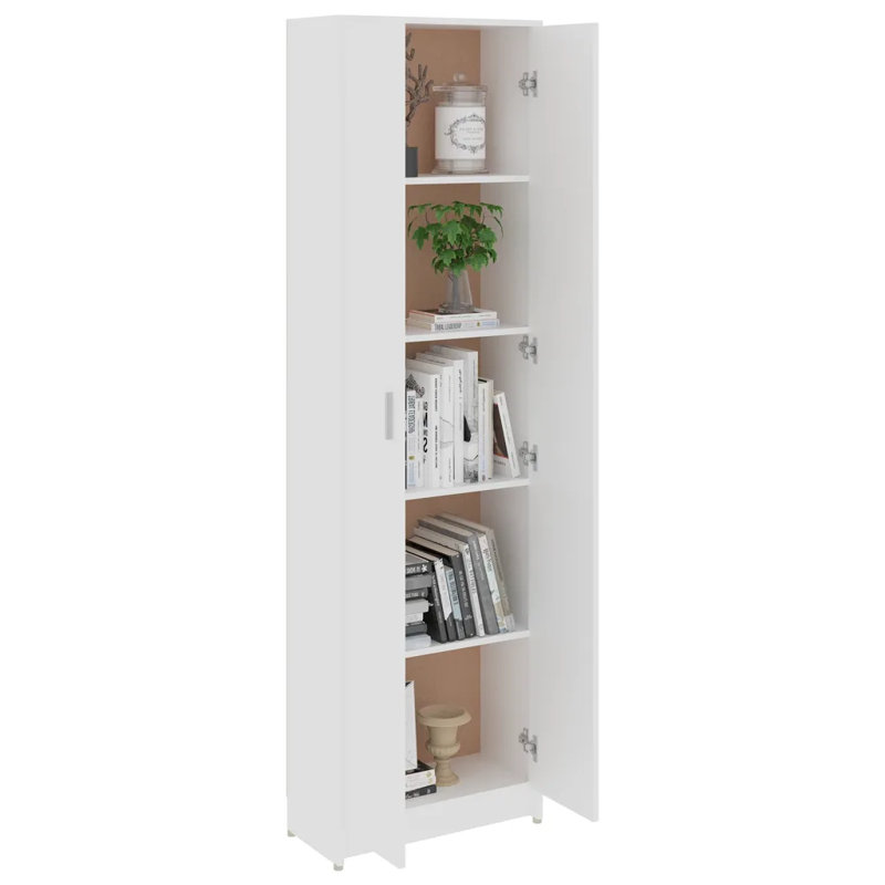 Ignatius 2 Door Wood Wardrobe, White
