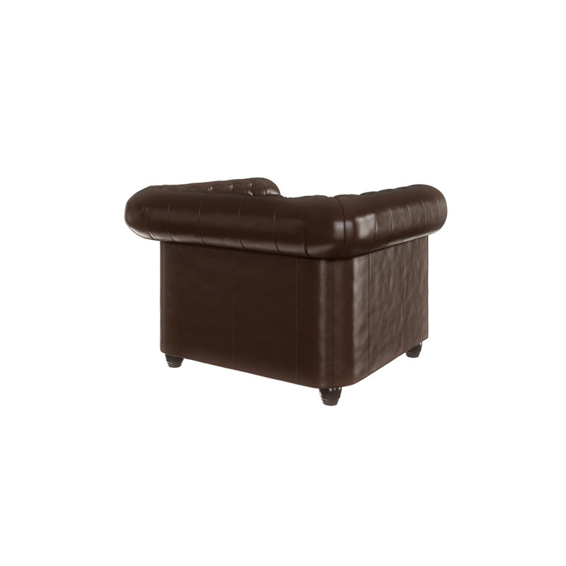  Chesterfield Armchair, Brown