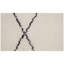 Wool Geometric Area Rug in Black/Ivory-318877904