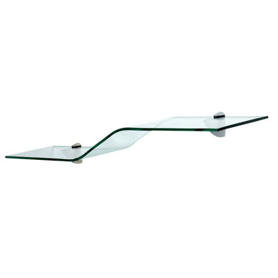 Wavy Glass Accent Shelf