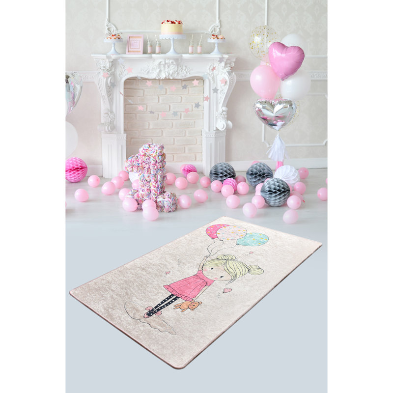 Tapis lavable à la machine de qualité supérieure, 4,6 x 6,2 pi, 100% polyester, hauteur des poils de 0,2 po | Antibactérien et antidérapant dessous | Durable avec 700 g / m² | Facile d'entretien, idéal pour le décor du salon et de la chambre à coucher