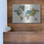 «Peace and Lodge World Map» par Janelle Penner, art mural en métal-455544737