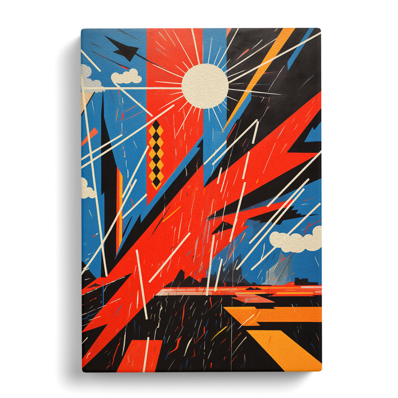 Lightning Constructivism - Print, 76cm H x 50cm W x 3cm D