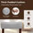 Upholstered Counter Stool with Solid Wood Frame-18427020