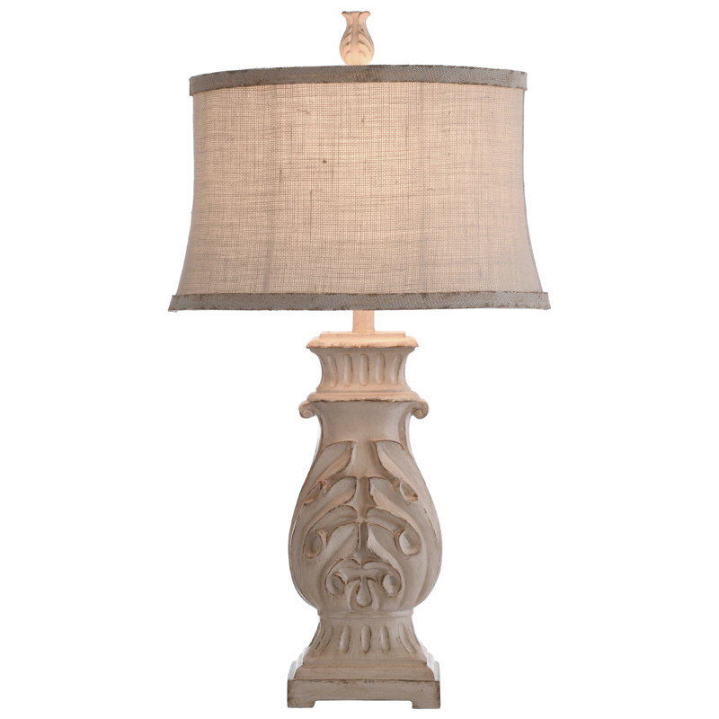 Lampe de table 31 "Jackson Heights, Blanc antique vieilli