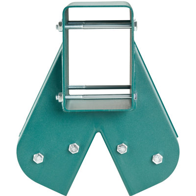 A-Frame Middle Swing Set Brackets, Heavy Duty Carbon Steel Swing Set Hardware with Mounting Hardware, DIY Swing Set Bracket Swing Set Kit for 4x4 Legs & 4x6 Beam, Green