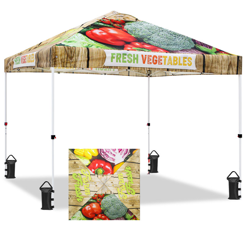 Eagle Peak 10x10 Vegetable Print Pop-Up Canopy Tent