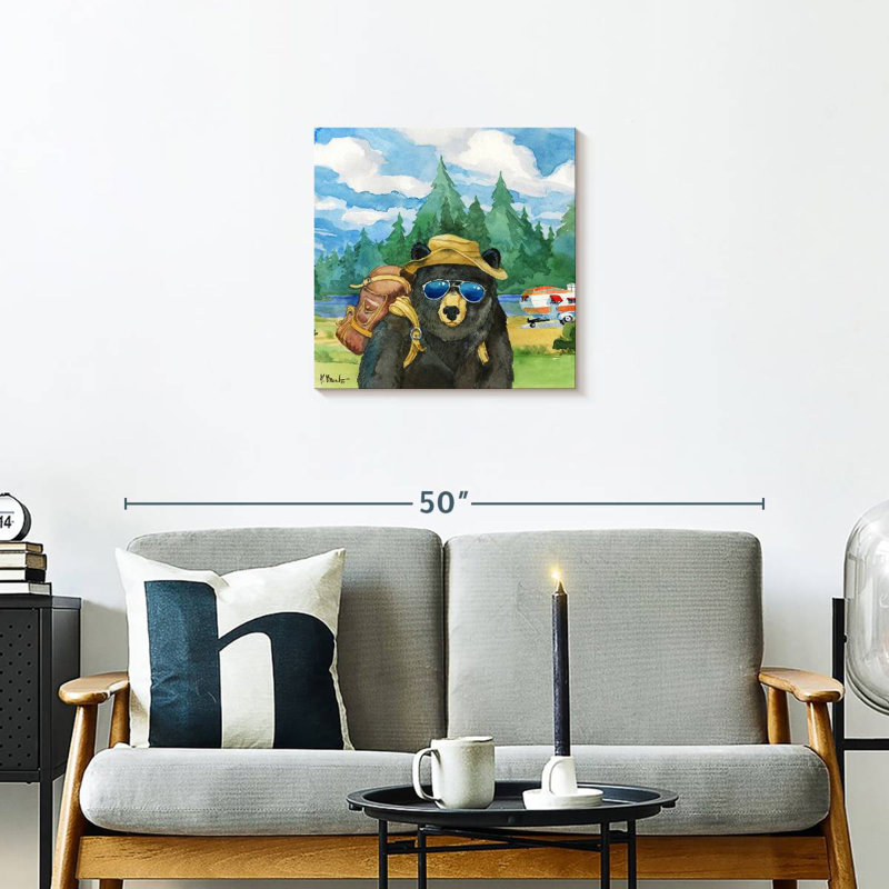 Ketti A Happy Camper II, 20" H x 20" W